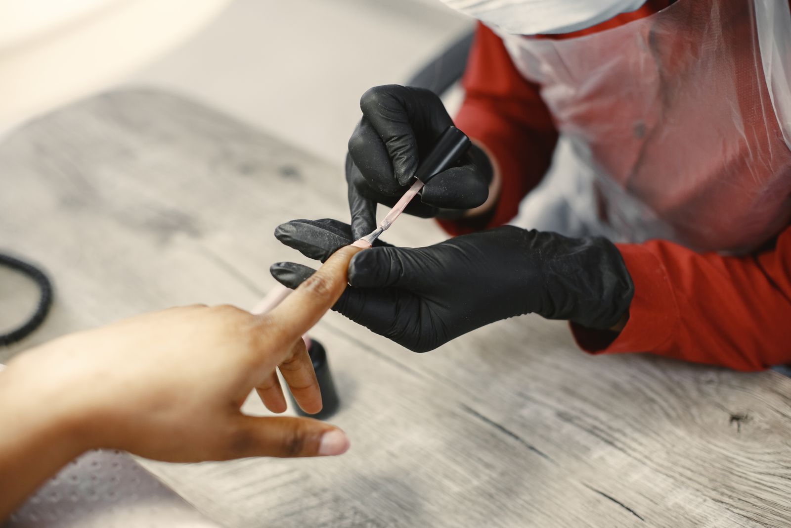 Luxury manicure with polished nails